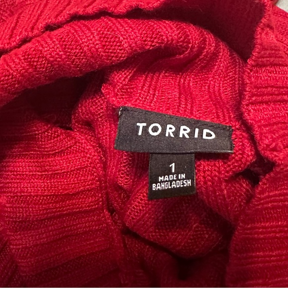 Torrid Red Ribbed Skirt Set - Picture 3 of 3
